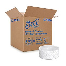 Scott Essential Toilet Paper, 2-Ply, Jumbo Coreless Roll - 3.75 in x 1150 ft