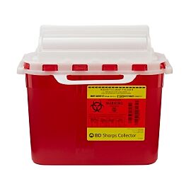BD Sharps Container, 5.4 qt, Horizontal Entry