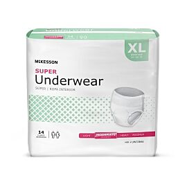 McKesson Super Moderate Absorbent Underwear, Extra Large