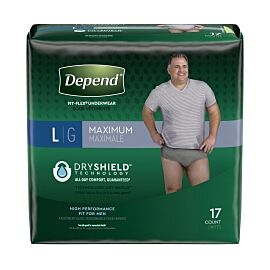 Depend FIT-FLEX Absorbent Underwear for Men