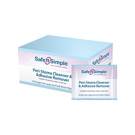 Safe N Simple Adhesive Remover, 5 x 7 Inch Wipe