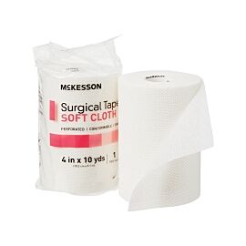 McKesson Cloth Medical Tape, 4 Inch x 10 Yard, White