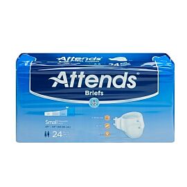 Attends Briefs, Adult, Small, Heavy Absorbency, Disposable, White