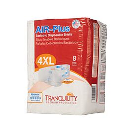 Tranquility AIR-Plus Bariatric Incontinence Briefs, Max Absorbency - Adult Diapers, Disposable, 4XL