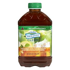 Thick & Easy Clear Nectar Consistency Iced Tea Thickened Beverage, 46 oz. Bottle