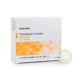 McKesson Ultrasound Probe Covers - Non-Sterile, Latex, 2 in x 7 1/2 in
