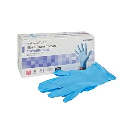 McKesson Confiderm 4.5C Nitrile Exam Glove, Large, Blue