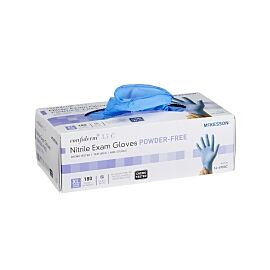 McKesson Confiderm 3.5C Nitrile Exam Glove, Extra Large, Blue