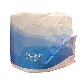 Pacific Blue Basic Toilet Paper, 2-Ply, Cored Roll - 4 x 4.05 in