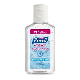 Purell Advanced Hand Sanitizer 70% Ethyl Alcohol Gel, Bottle, 1 oz