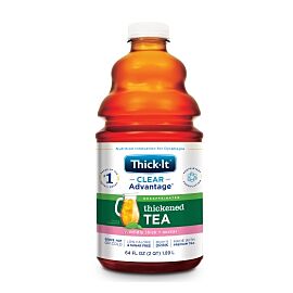 Thick-It Clear Advantage Thickened Beverage, Tea Flavor, Ready to Use, Nectar Consistency, 64 oz. Container