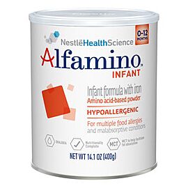 Alfamino Amino Acid Based Infant Formula with Iron 14.1 oz Can