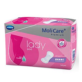 MoliCare Premium Lady Pads Bladder Control Pad Lady 2 Drop 4-1/2 X 10-1/2 Inch