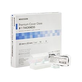 McKesson No. 1 Thickness Cover Glass, 22 x 22 mm