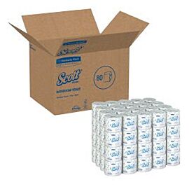 Scott Professional Toilet Paper, 1-Ply, Cored Roll - 4 in x 4.1 in