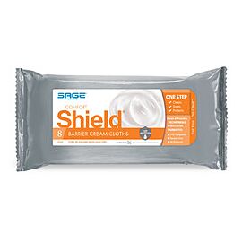Comfort Shield Barrier Cream Cloths - Cleans, Treats, Protects Skin from Incontinence