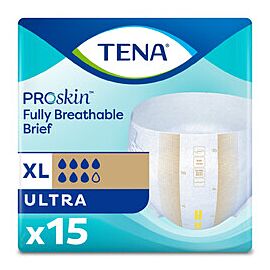 TENA Ultra Incontinence Briefs, Heavy Absorbency - Unisex Adult Diapers, Disposable