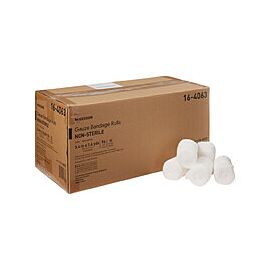 McKesson Gauze Bandage Rolls- 6-Ply, Cotton, Non-Sterile, 3.4 x 3.6 in