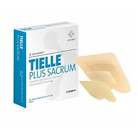 Tielle Plus Adhesive with Border Foam Dressing, 5-7/8 x 5-7/8 Inch