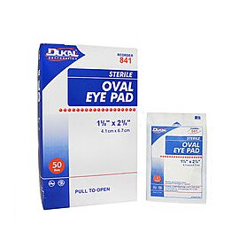 Dukal Adhesive Eye Pad - Sterile, Absorbent Cotton Pad