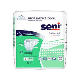 Seni Super Plus Incontinence Briefs, Heavy to Severe Absorbency - Unisex Adult Diapers, Disposable