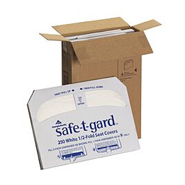 Safe-T-Gard Toilet Seat Covers, Half Fold - 16.8 in x 14.3 in