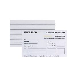 McKesson Sterilization Record Card