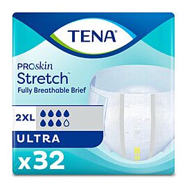 TENA Stretch Incontinence Briefs, Ultra Absorbency - Unisex Adult Diapers, Disposable