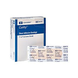 Curity Adhesive Bandage - Plastic, Sheer Strip for Cuts and Scrapes