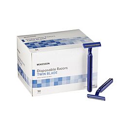 McKesson Disposable Razors - Fixed Head with Double Blade