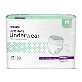 McKesson Ultimate Incontinence Underwear, Maximum Absorbency - Unisex Adult Design