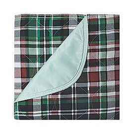 Beck's Classic Underpad, Moderate Absorbency - Reusable, Cotton/Poly/Rayon, Plaid