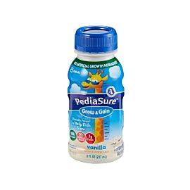 PediaSure Grow & Gain Vanilla Pediatric Oral Supplement / Tube Feeding Formula, 8 oz. Bottle