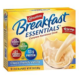 Carnation Breakfast Essentials Vanilla Oral Supplement, 1.26 oz. Packet
