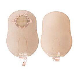 New Image Urostomy Pouch, Drainable - 2-Piece System, Beige, 9" Length