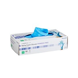 McKesson Confiderm 3.8 Nitrile Exam Glove, Medium, Blue
