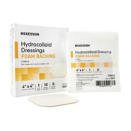 McKesson Hydrocolloid Dressing, Foam Backing - Sterile Wound Bandage