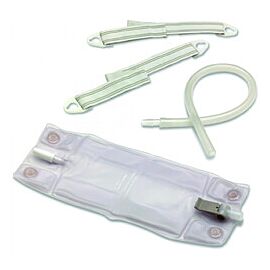 Hollister Urinary Leg Bag Kit with Anti-Reflux Valve and Leg Straps - Sterile, 900 mL