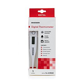 McKesson Rectal Thermometer - Digital Temperature Stick, 90-110 °F
