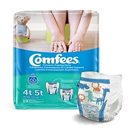 Comfees Training Pants, 12-Hour Protection, Male Toddler, 4T-5T, Over 38 Lbs