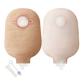 New Image Urostomy Pouch, Drainable - 2-Piece System, Transparent, 9" Length