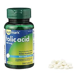 sunmark Folic Acid Vitamin Supplement