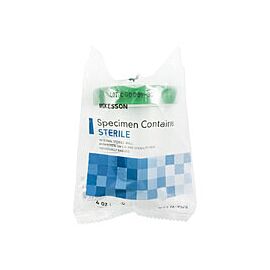 McKesson Specimen Container Sterile Screw Cap 120 mL (4 oz.)