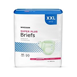 McKesson Super Plus Moderate Absorbency Incontinence Brief, Extra Extra Large