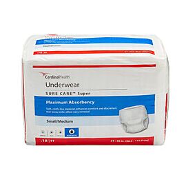 Sure Care Super Incontinence Underwear, Maximum Absorbency
