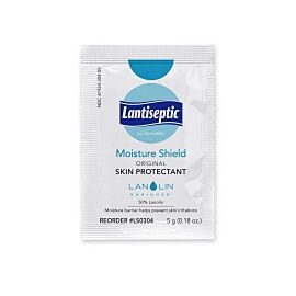 Lantiseptic Skin Protectant, 50% Lanolin, Unscented Ointment, 5 g Individual Packet