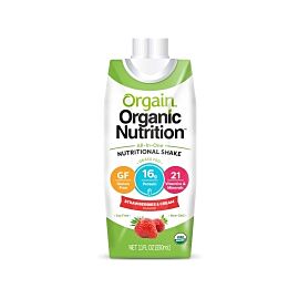 Orgain Organic Strawberry Oral Supplement, 11 oz. Carton