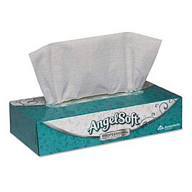 Angel Soft Professional Series 2-Ply Facial Tissue 7.6 x 8.8" 100 Count per Flat Box
