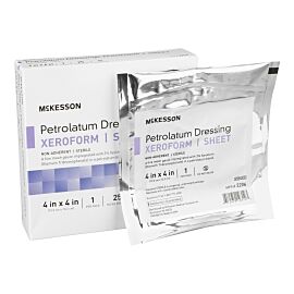 McKesson Xeroform Petrolatum Dressing, 4 x 4 Inch