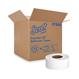 Scott Essential JRT Toilet Tissue, 2-Ply Non-Perforated Toilet Paper
